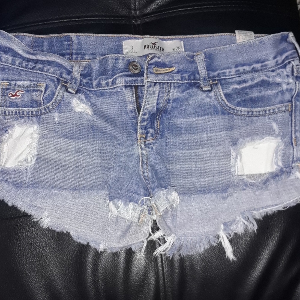 Distressed Hollister shorts